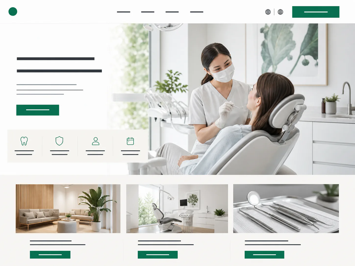 Dental care website redesign